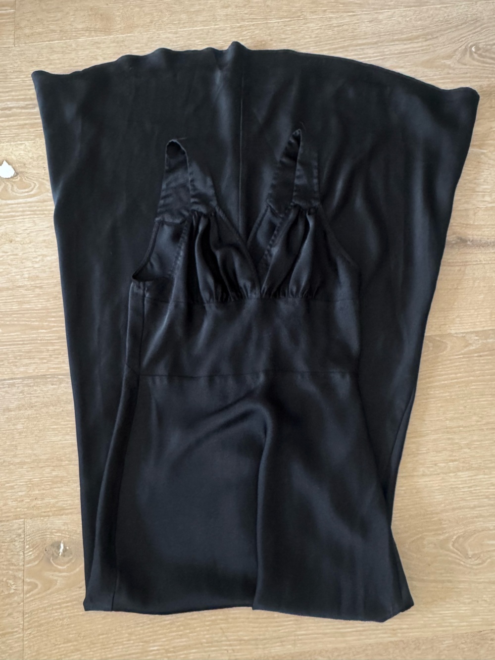 WeWoreWhat Ruched Cup Slip Maxi Dress in Black - Picture 7 of 9
